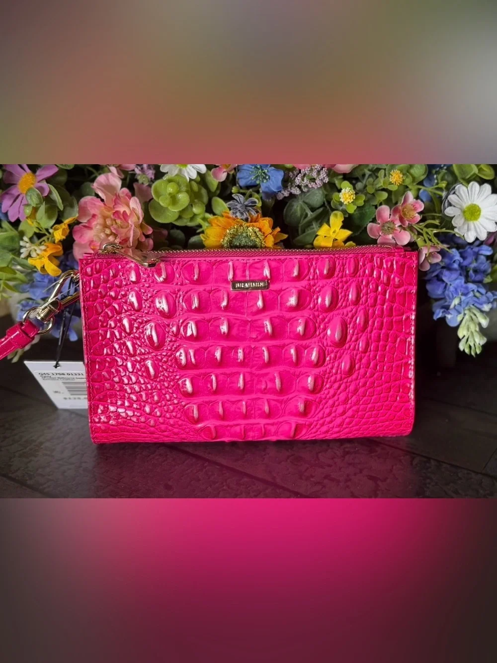 FIRM $ Brahmin Daisy Affection Pink Melbourne Genuine Leather NWT